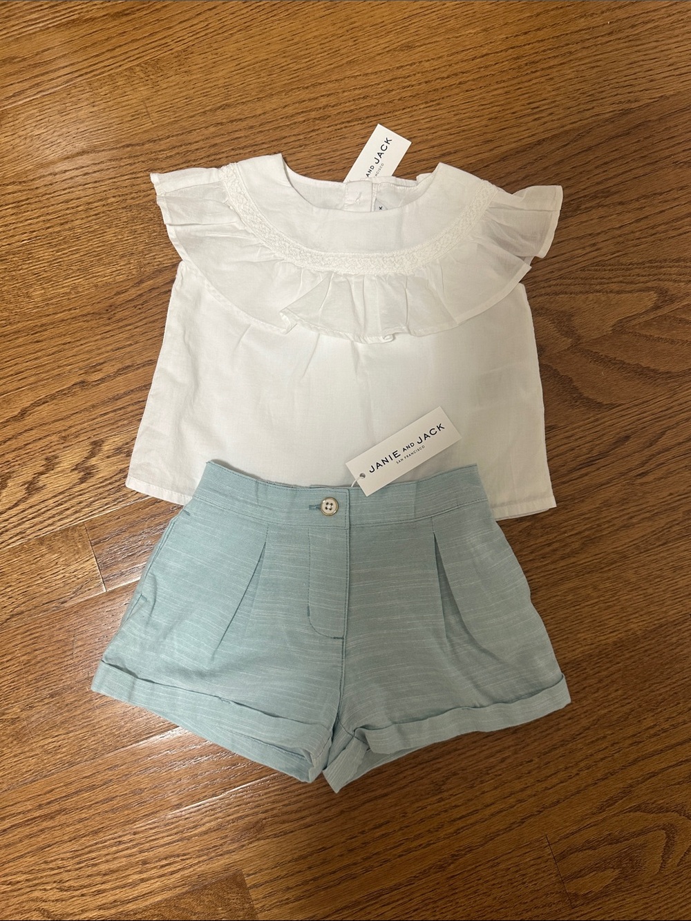 Janie & Jack Blouse and Short Set *NWT (6-12 Months)